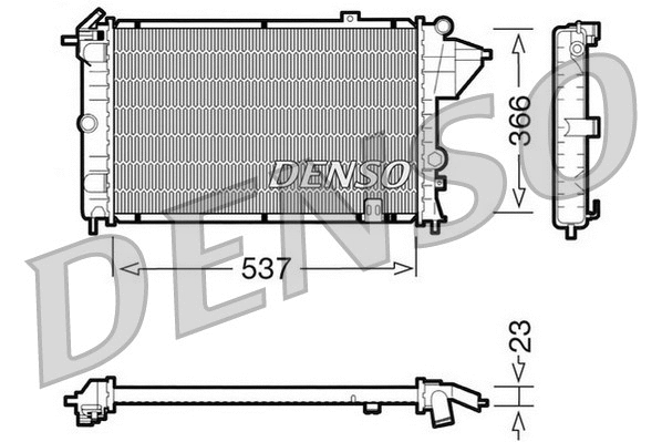 Radiator, engine cooling (WG1919270)