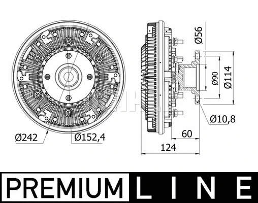 Clutch, radiator fan (WG2180426)