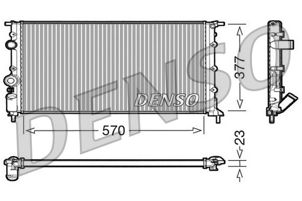 Radiator, engine cooling (WG1919414)