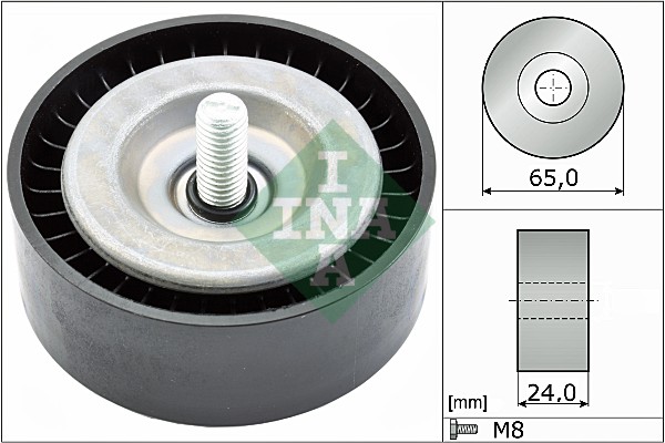 Deflection/Guide Pulley, V-ribbed belt (WG1710134)