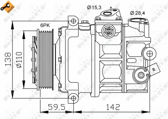 Compressor, air conditioning (WG2159167)