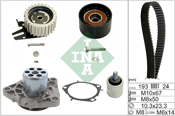 Water Pump & Timing Belt Kit (WG1710072)