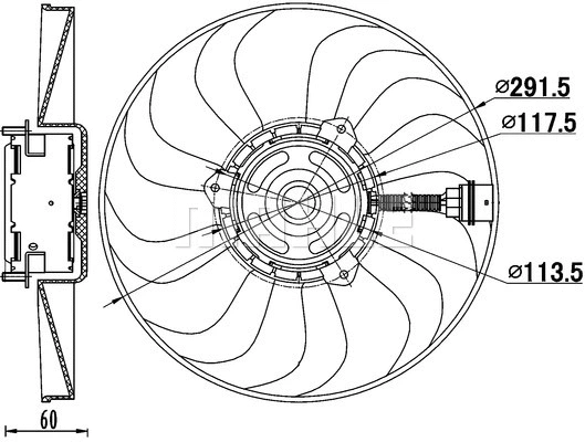 Fan, engine cooling