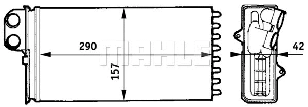 Heat Exchanger, interior heating (WG2180035)