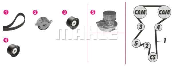 Water Pump & Timing Belt Kit (WG2182222)