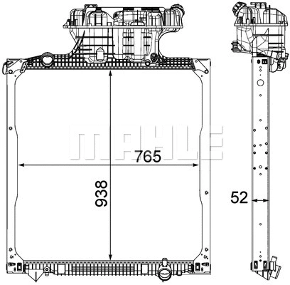 Radiator, engine cooling (WG2182257)