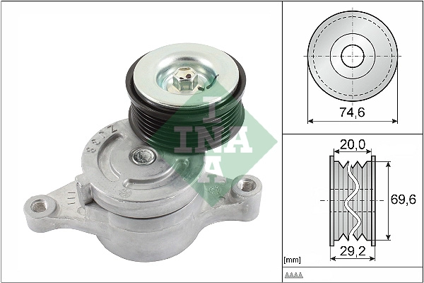 Belt Tensioner, V-ribbed belt (WG1253562)