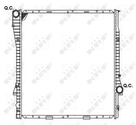 Radiator, engine cooling (WG1722117)