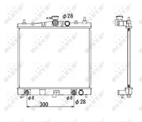 Radiator, engine cooling (WG1722401)