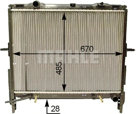 Radiator, engine cooling
