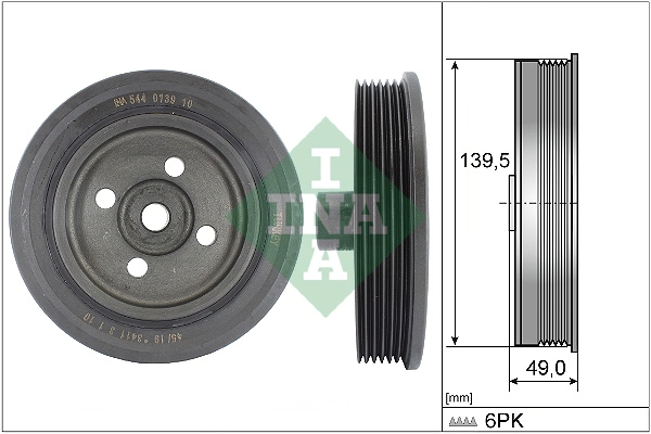 Belt Pulley, crankshaft (WG2326291)