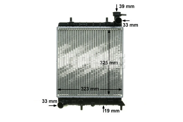 Radiator, engine cooling