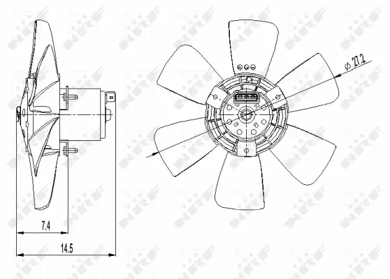 Fan, engine cooling