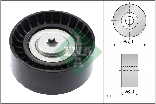 Deflection/Guide Pulley, V-ribbed belt (WG1898031)