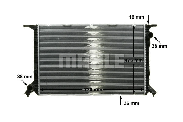 Radiator, engine cooling