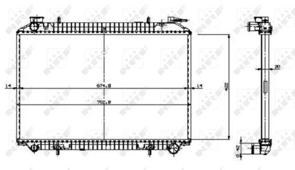 Radiator, engine cooling
