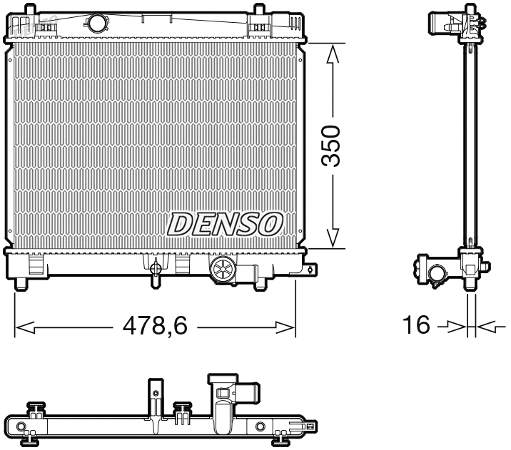 Radiator, engine cooling (WG2270691)
