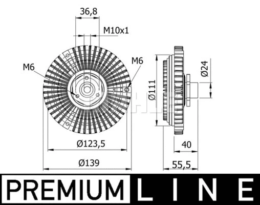 Clutch, radiator fan (WG2180441)