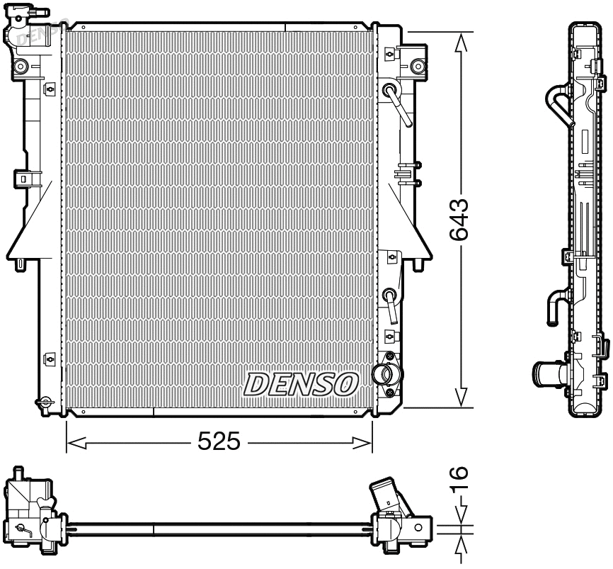 Radiator, engine cooling (WG2270674)