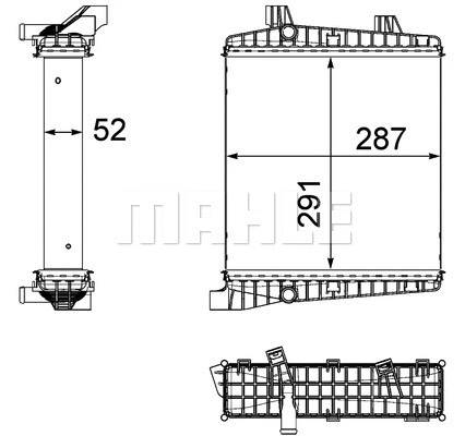 Radiator, engine cooling