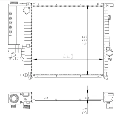 Radiator, engine cooling (WG2161975)