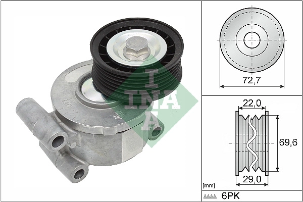 Belt Tensioner, V-ribbed belt (WG1253437)
