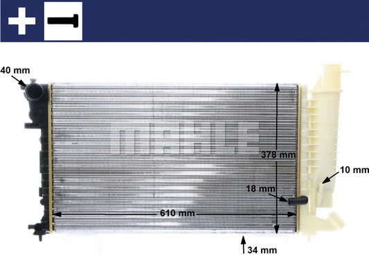 Radiator, engine cooling