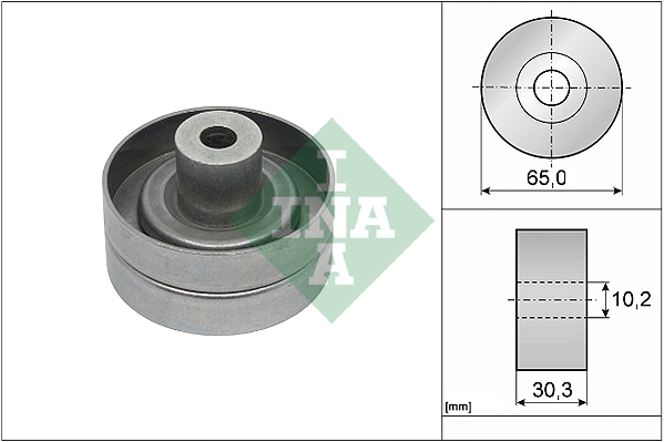 Deflection/Guide Pulley, V-ribbed belt (WG1910464)