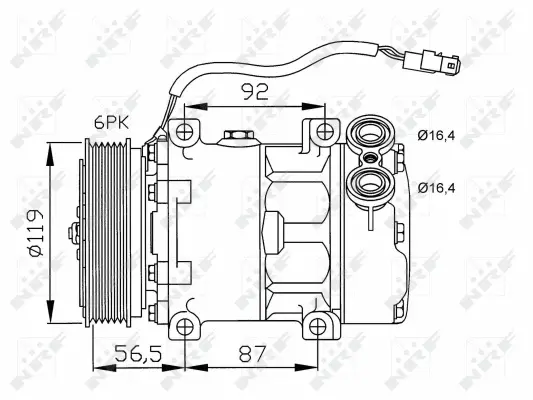 Compressor, air conditioning (WG2159290)