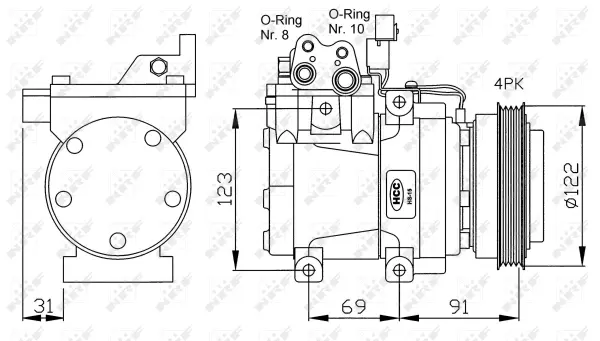Compressor, air conditioning (WG2159207)