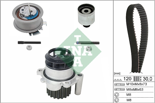 Water Pump & Timing Belt Kit (WG1251432)