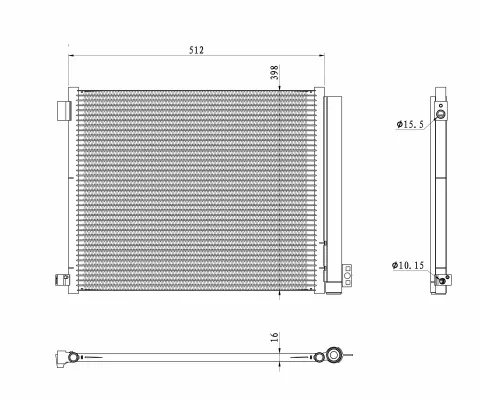 Condenser, air conditioning (WG2160725)