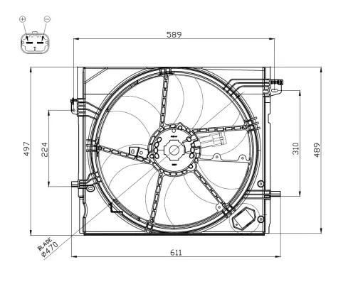 Fan, engine cooling (WG2161717)