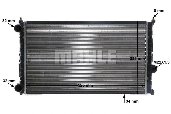 Radiator, engine cooling