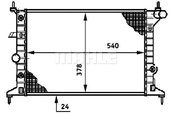 Radiator, engine cooling