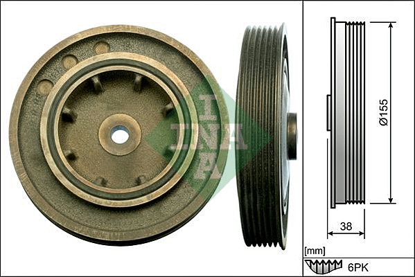 Belt Pulley, crankshaft (WG1710229)