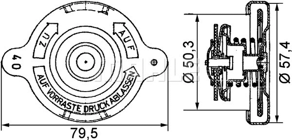 Cap, radiator (WG2184211)
