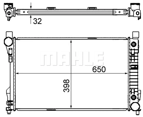 Radiator, engine cooling