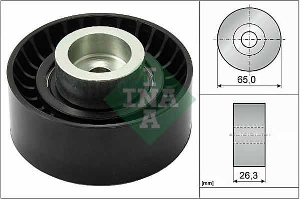 Deflection/Guide Pulley, V-ribbed belt (WG1253009)