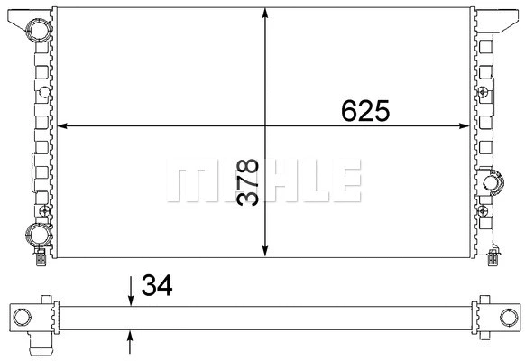 Radiator, engine cooling