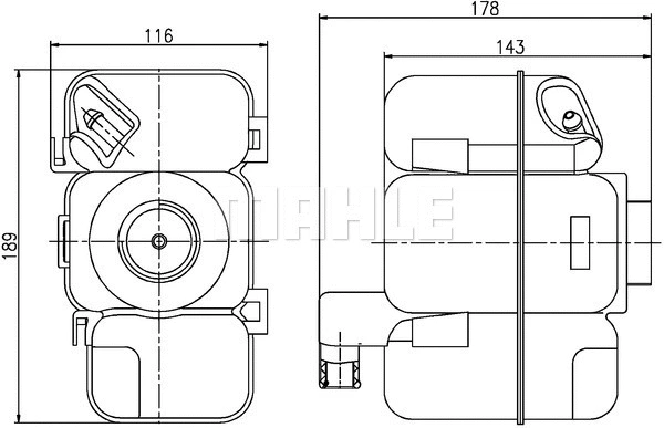 Expansion Tank, coolant (WG2184348)
