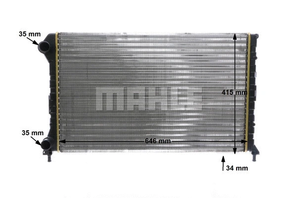 Radiator, engine cooling