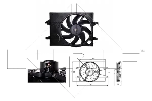 Fan, engine cooling (WG1720112)