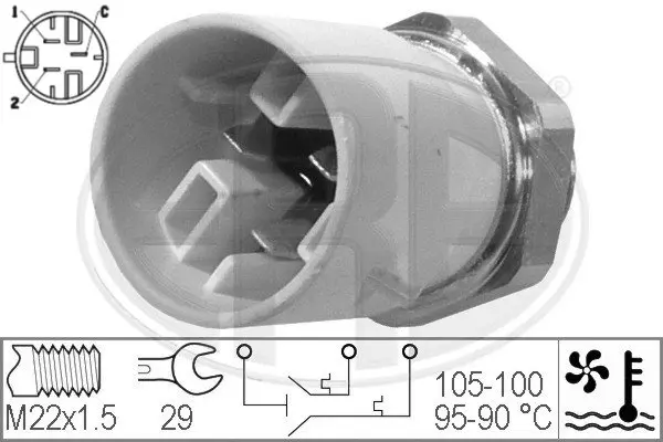 Temperature Switch, radiator fan (WG1777097)