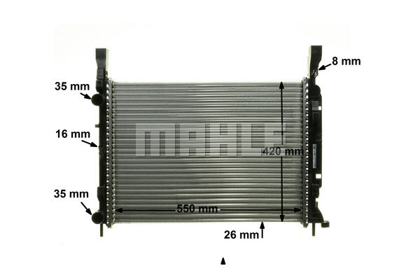 Radiator, engine cooling
