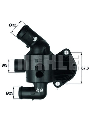 Thermostat, coolant (WG1261864)