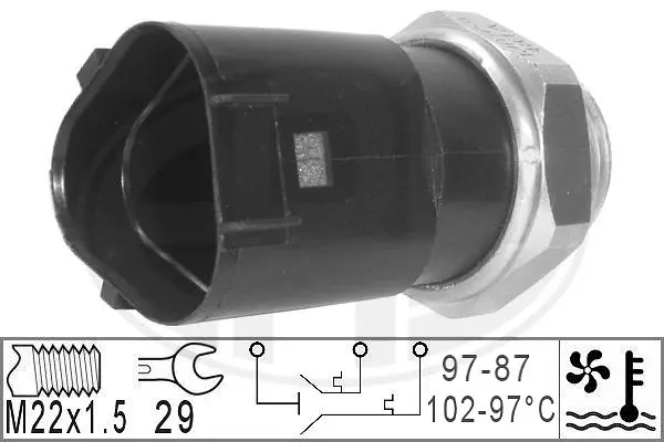 Temperature Switch, radiator fan (WG1777070)