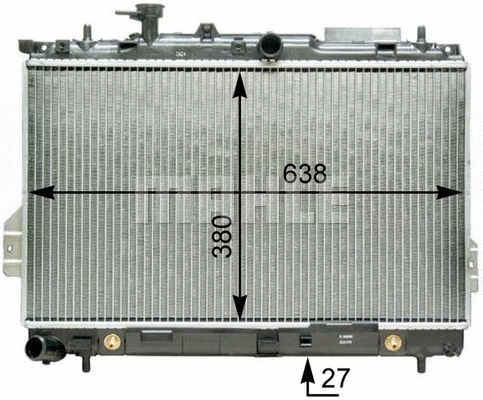 Radiator, engine cooling (WG2182497)