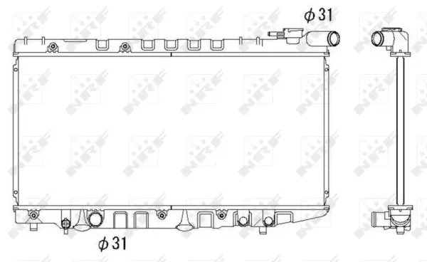 Radiator, engine cooling (WG1721922)