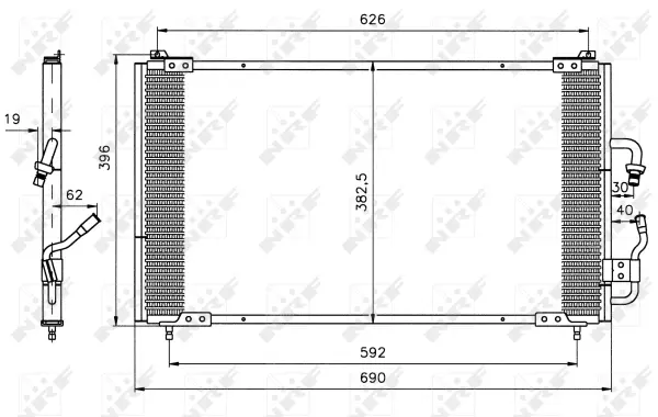 Condenser, air conditioning (WG2160776)